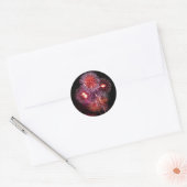 Fireworks-Sticker Ronde Sticker (Envelop)