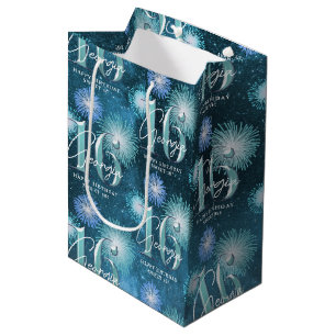 Fireworks Sweet 16 Blauwgroen ID984 Medium Cadeauzakje