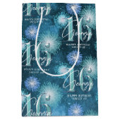 Fireworks Sweet 16 Blauwgroen ID984 Medium Cadeauzakje (Voorkant)