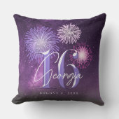 Fireworks Sweet 16 Paarse ID984 Kussen (Voorkant)