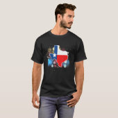 Fireworks Texas vlagt Us State Patriotic Texan Tex T-shirt (Voorkant volledig)