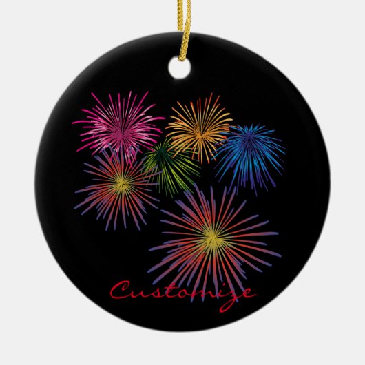 Fireworks Thunder_Cove exploiteren Keramisch Ornament (Voorkant)