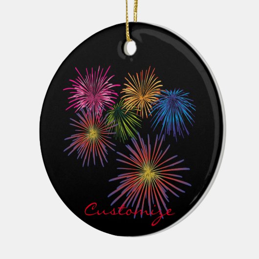 Fireworks Thunder_Cove exploiteren Keramisch Ornament (Links)