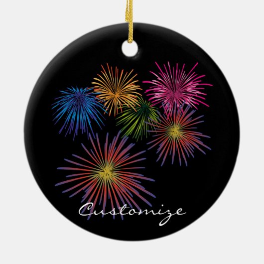 Fireworks Thunder_Cove exploiteren Keramisch Ornament (Achterkant)