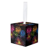 Fireworks Thunder_Cove exploiteren Kubus Ornament (Voorkant hoekig)