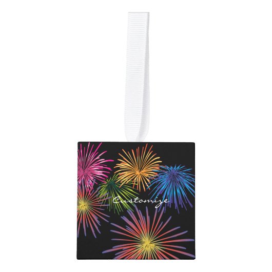 Fireworks Thunder_Cove exploiteren Kubus Ornament (Voorkant)