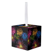 Fireworks Thunder_Cove exploiteren Kubus Ornament (Achter hoekig)