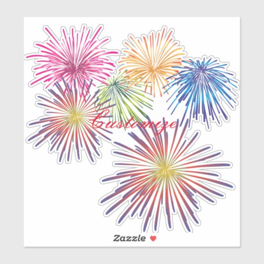 Fireworks Thunder_Cove exploiteren Sticker (Vel)