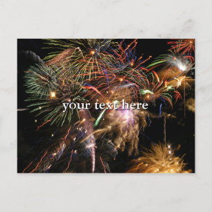 Fireworks-weergave Briefkaart