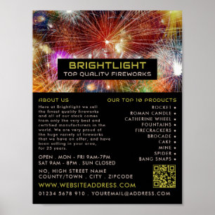Fireworks-weergave, Fireworks-verkoop Adverteren Poster