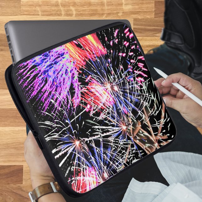 Fireworks-weergave Laptop Sleeve (Fireworks Display Laptop Sleeve)