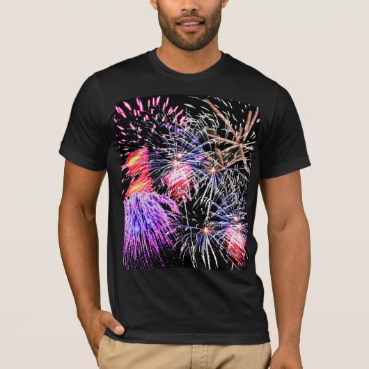 Fireworks-weergave T-shirt (Voorkant)