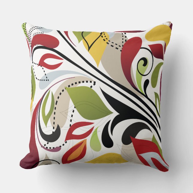 FIREY FLORAL ONTWERP Retro Sierkussen (Voorkant)