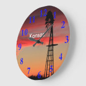 Firey Kansas Sunset Grote Klok (Hoek)