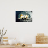 Firing Full Broadside Framed Posters (Cuisine)
