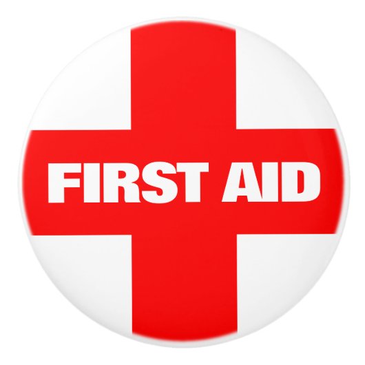 First Aid Kit White Drawer Handvat of Keramische Knop (Voorkant)