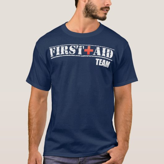First Aid Team First Aid T EMS Event Medic T-shirt (Voorkant)