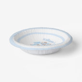 First Birthday Boy Cute Elephant Paper Bowls Papieren Kommen (Gebogen)