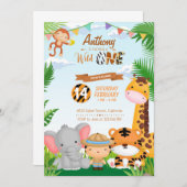 First birthday invitation (Devant / Derrière)