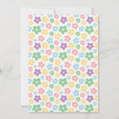 First Birthday Invite Girl, One is lots of Fun Kaart (Achterkant)