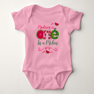 First Birthday Watermelon Eén in een meloen Romper