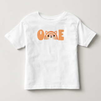 First Birthday Woodland Fox Boho Rainbow Kinder Shirts