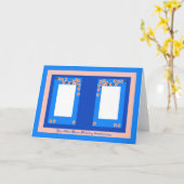 First Blue Moon Wedding Jubileum Kaart (Gele Bloem)