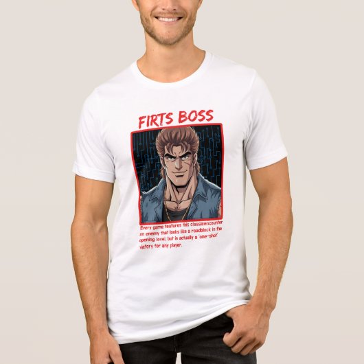 First Boss Tri-Blend Shirt (Voorkant)