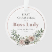 First Christmas as a Boss Lady Name Year (devant)