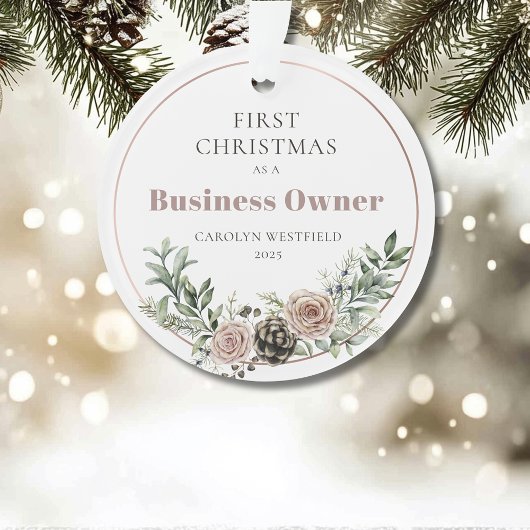 First Christmas as a Business Owner Name Year