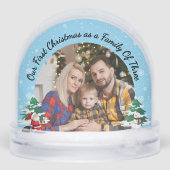 First Christmas as a Family of Three Custom Photo (Arrière)