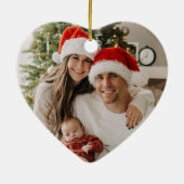 First Christmas as a Family of Three Keramisch Ornament (Achterkant)