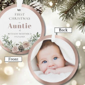 First Christmas as Auntie Photo Keepsake