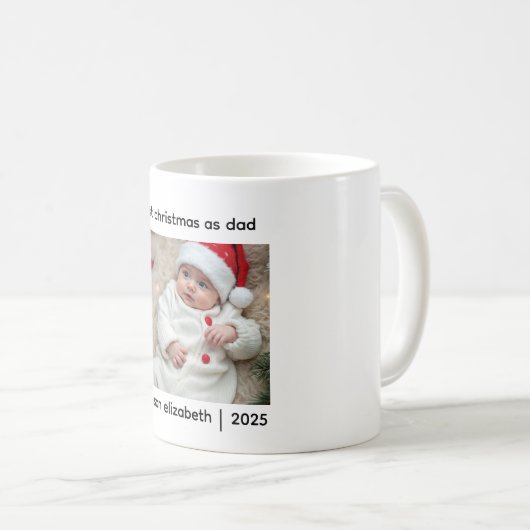 First Christmas As Dad Mug (Devant droit)