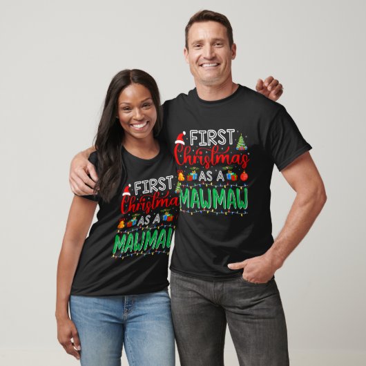 First Christmas As Mawmaw Family Matching New Mawm T-shirt (Unisex)