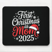 First Christmas As Mom 2025 Family Matching New Mo Muismat (Voorkant)