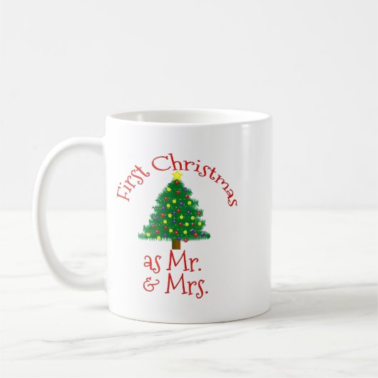 First Christmas As Mr And Mrs - Matching Newlyweds Koffiemok (Links)