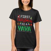 First Christmas As Yaya Family Matching New Yaya T-shirt (Voorkant)