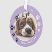 First Christmas Dog Name Photo (devant)