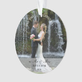 First Christmas Married as Mr. & Mrs. Ornament (voorkant)