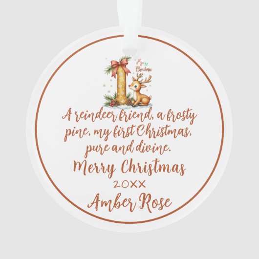 First Christmas Ornament (dos)