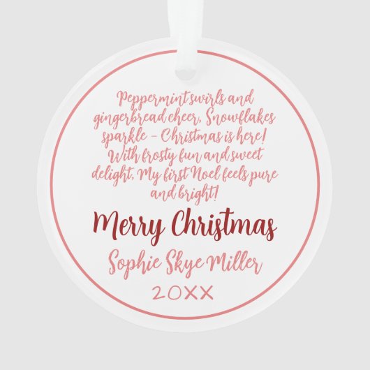 First Christmas Ornament (dos)