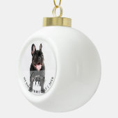 First Christmas Pet Photo Script Name Ornament (Rechts)