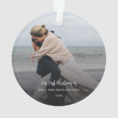 First Christmas Script Newlyweds Photo Holidays (dos)