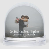First Christmas Together photo Snow Globe Sneeuwbol (Achterkant)