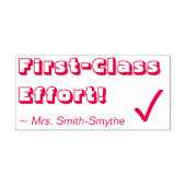 "First-Class Efffort!" + Rubber Stempel van Tutor (Design)