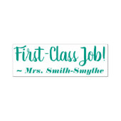 "First-Class Job!" + Rubber Stempel Tutor (Design)