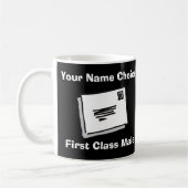 First Class Male with Personalised Name Koffiemok (Links)