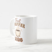 First Coffee of 2026 – New Year Coffee Lover Gift Koffiemok (Voorkant links)