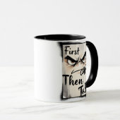 First Coffee Then Talk mok (Voorkant rechts)